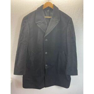 Ralph Ralph‎ Lauren Men's Size 42R long Topcoat Overcoat Black winter